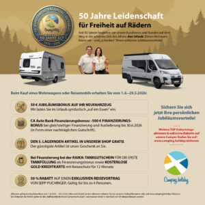 Allgemeine Aktion für alle Neufahrzeugkäufe zu unserem 50. Geburtstag