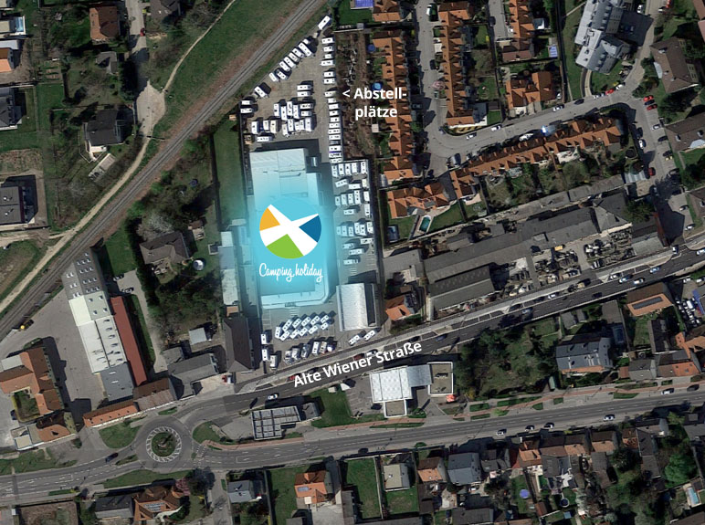 Abstellplaetze-Map Lufaufnahme Camping.holiday Areal