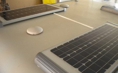 Einbau von Solarzellen